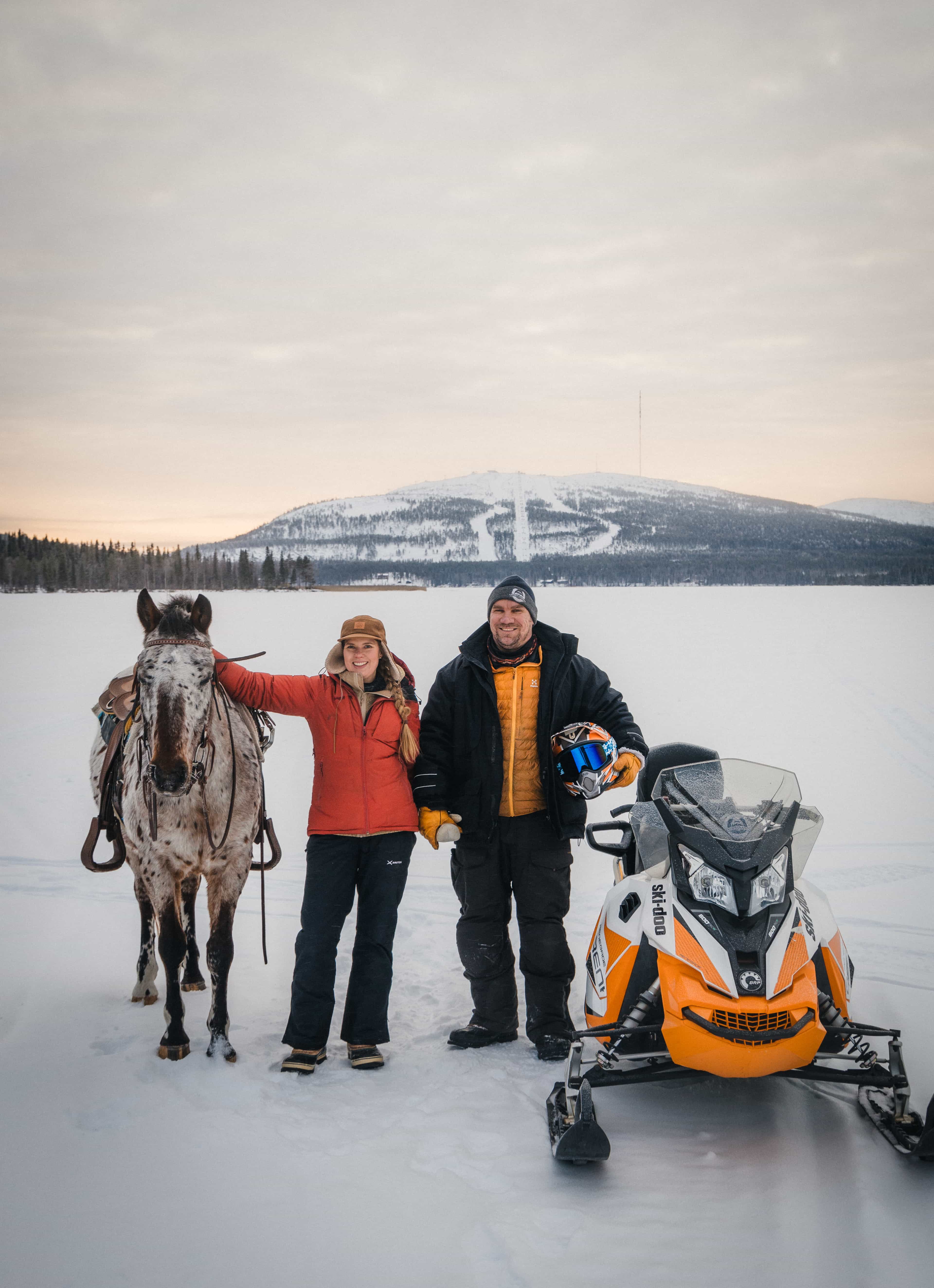 Anu and Antti at the ranch